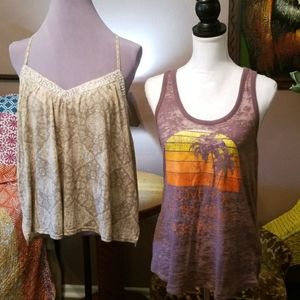 Two (2) O'Neill Tank Tops L and XL